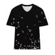 thumbnail image 4 of Hecho para Más Camisa de las Mujeres, Manga Corta con Cuello en V de Tamaño Más Grande, Camisa de Base de Impresión para las Mujeres, 4 of 8