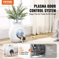 thumbnail image 2 of VEVOR Plant Cat Litter Box, Smart Odor Control System, Hidden Cat Litter Box with 9.48 in Large Entrance, Lighting Decoration & Sturdy ABS Material, Fit for Living Room/Corner/Outdoor Pool/Patio, 2 of 9