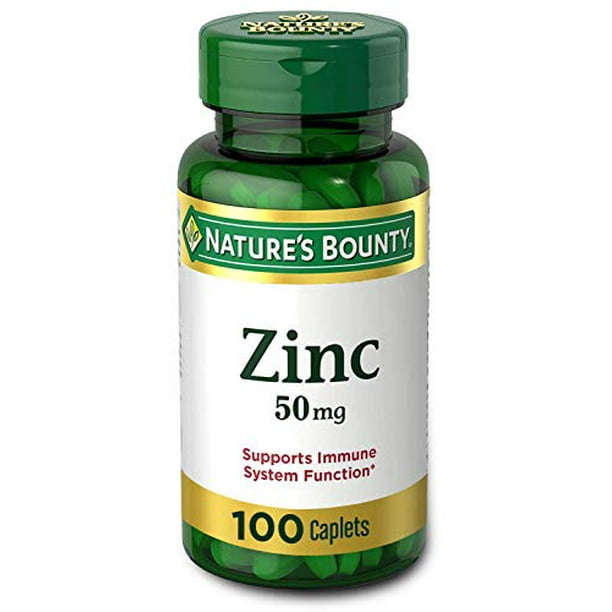 Nature's Bounty Zinc (Zinc Gluconate) 50 mg, 100 Caplets