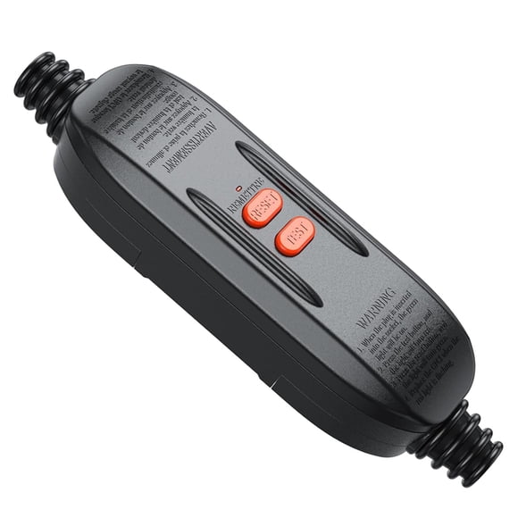 Enchufe GFCI en Línea de 15 Amperios con Reinicio Automático, Protección Fallas A de Industrial Easy-Safe para Hidrolavadoras Eléctricas