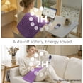 thumbnail image 4 of Maxkare 12 x 24 Heating Pad with 6 Heat Settings & Auto Shut-off, for Back Neck Shoulders Stress Relief, Purple, 4 of 8