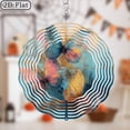 thumbnail image 5 of 2D Flat 1pc Extra Large 10-Inch Outdoor_Indoor Hanging Wind Chime - Butterfly Garden Decor with Vibrant Orange, Blue, Red, Yellow, Green, Teal - Hollow-Out Design, No Electricity Needed, 5 of 10
