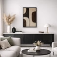 thumbnail image 5 of Framed Canvas Print Geometric Wall Art Minimalist Abstract Decorative for Living Room Bedroom - 24"x36" BLACK, 5 of 8