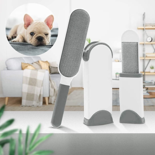 Cepillo quitapelusas, cepillo de viaje reutilizable para eliminar el pelo de las mascotas y el polvo de la ropa y los muebles.