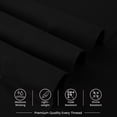 thumbnail image 6 of Lux Decor 4 Piece Twin XL Bed Sheets Set - Deep Pocket Twin XL Sheets Set, Soft Microfiber Breathable & Cooling Sheets (Black), 6 of 10
