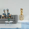 thumbnail image 2 of Figura de de resina moderna, escultura decorativa, arte artesanal, coleccionable, de mesa, regalo decorativo, estatua de color dorado para es, 2 of 8