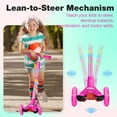 thumbnail image 3 of 3 Wheel Kick Scooter for Kids, Adjustable Height, Light  Wheels, Easy to Assemble, Safe &, 3 of 6