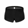 thumbnail image 2 of Pounoo New Mens Underwear Boxer Briefs Ring Panties Fashion Breathable Nylon Mesh Thong Cool and Comfortable B Oxers Skin-Friendly Mens Briefs Men's New Arrivals Underpants Black, 2 of 4