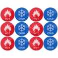 thumbnail image 3 of 6 Pairs Hot And Cold Water Sign Hot And Cold Indicator Stickers Self-Stick Acrylic Label For Faucet Shower And Bathtub Bathroom Kitchen And Business Use, 3 of 5