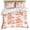 Orange, variant on Burnt Orange Botanical Bedding 3 Piece Duvet Cover Set Twin Size, Vintage Nature Flower Soft Microfiber Comforter Cover with Zipper Closure & Pillowcases, Wrinkle & FadeResistant Quilt Cover