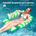 thumbnail image 3 of Set de 2 Hamacas Inflables Bluelander para Alberca, Flotador para Adultos con Malla y Bomba de Aire, 3 of 5