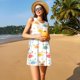 thumbnail image 3 of Balery Colorful Crabs Vestidos de verano para mujer con estampado: vestido holgado sin mangas, vestido playero informal y cómodo para días calurosos., 3 of 7