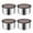 4pcs, variant on Shoreew Stainless Steel Food Storage Containers Stackable Meal Prep Container Airtight Kitchen Organizer with Silicone Seal Lids