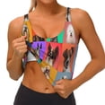 thumbnail image 3 of Daiia Cute doggies Printed Women's Sports Bra, Breathable Activewear Bra with U-Back Design and Removable Pads, Comfortable and Supportive for Yoga, Workout-Large, 3 of 8