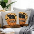 thumbnail image 2 of Outdoor Waterproof Pillow Covers Vintage Ballet Skirt Skull Decorative Throw Pillow Protectors,Halloween Words on Linen Pillowcase Cushion Cases for Patio Sofa Garden Couch,26x26in,Pack of 2, 2 of 9