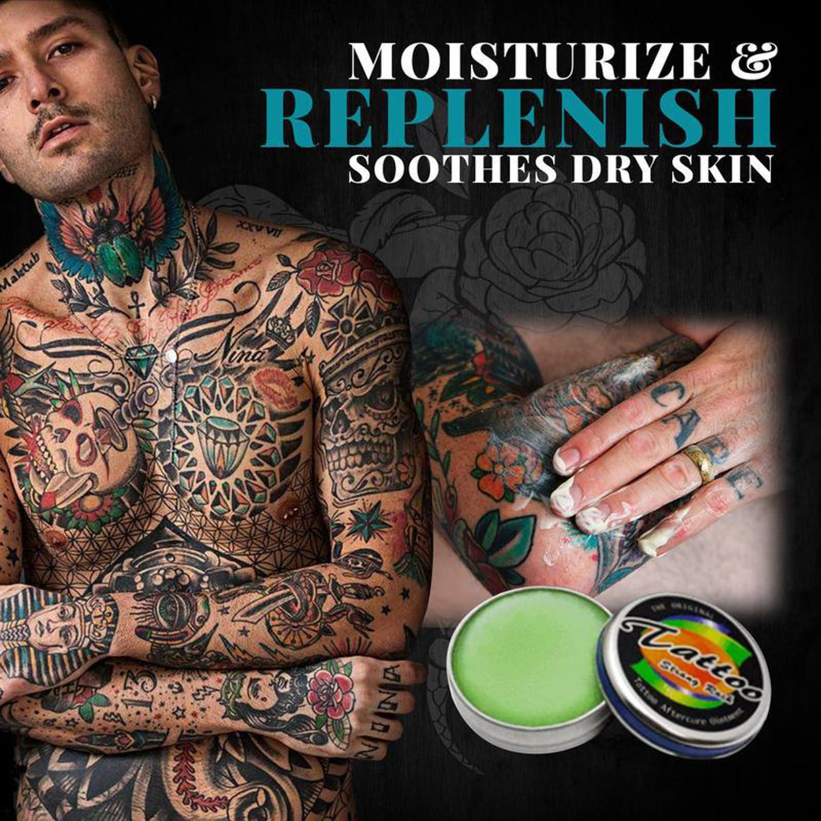 Viking Revolution - Tattoo Care Balm - Safe, Natural Tattoo Aftercare Cream  - Tattoo Moisturizer - 1 Pack, 2 Oz - Walmart.com