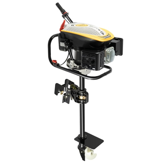 4-Stroke 9 HP Outboard Motor Gas powered Boat Engine With Air Cooling Heavy Duty 4.3KW