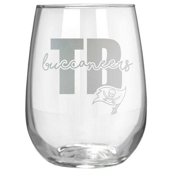 Tampa Bay Buccaneers Etched 17oz. City Stemless Wine Glass