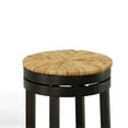 thumbnail image 5 of Carolina Classics Irving 24" Swivel Rush Seat Counter Stool in Espresso, 5 of 5