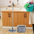 thumbnail image 1 of Flat Mop Mop Bucket Push Mop Rotating Quick Drainage Microfiber Mop Cleaning Mop, 1 of 8