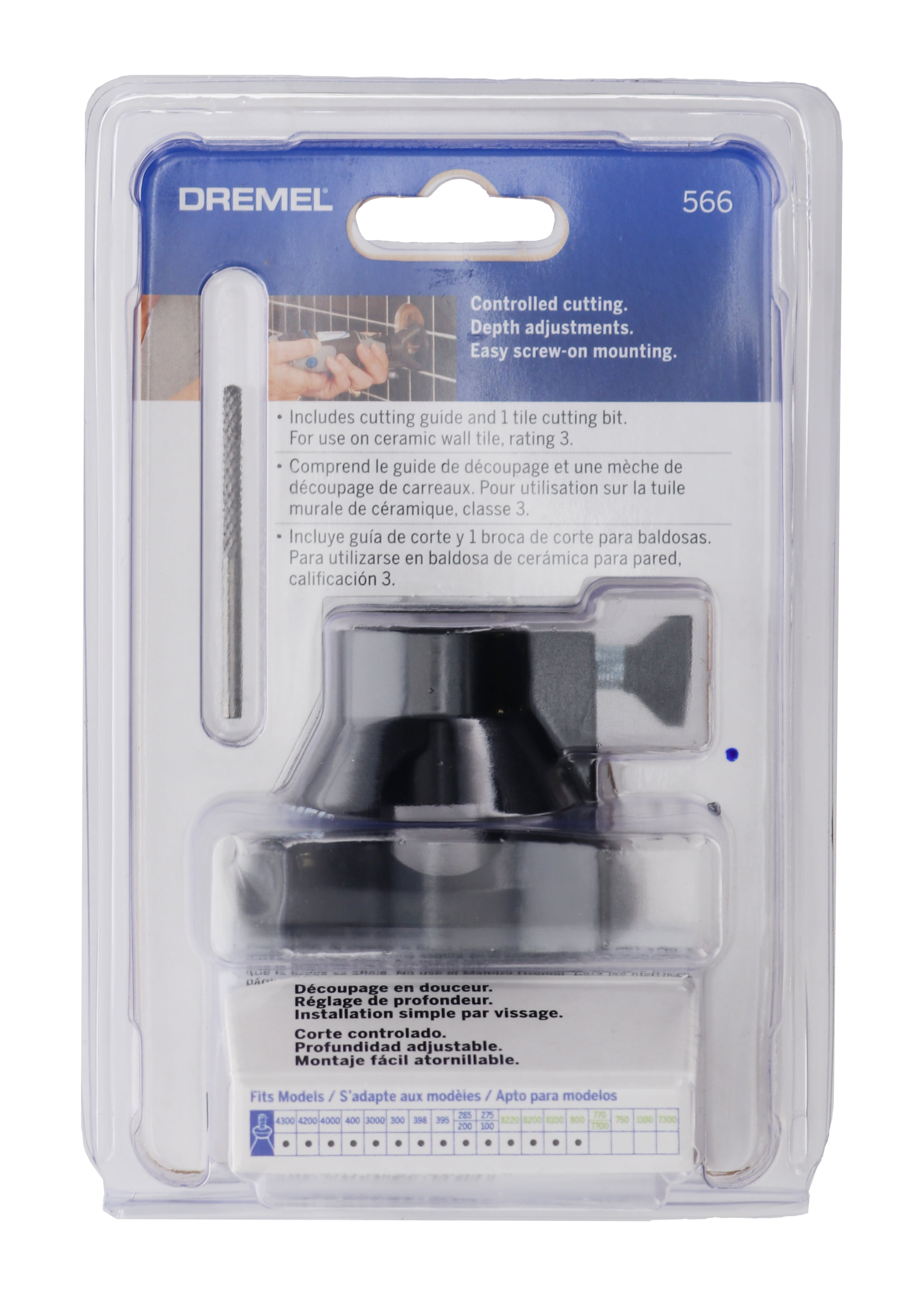 Dremel 566 Tile Cutting Kit Tool Part for Various Dremel Models (2-Pack)