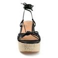 thumbnail image 6 of Journee Womens Catalinn Espadrille Platform Sandals, 6 of 8