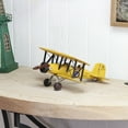 thumbnail image 2 of Contemporary Home Living 12" Yellow and Black 20th Century British Biplane Tabletop Decoration, 2 of 5