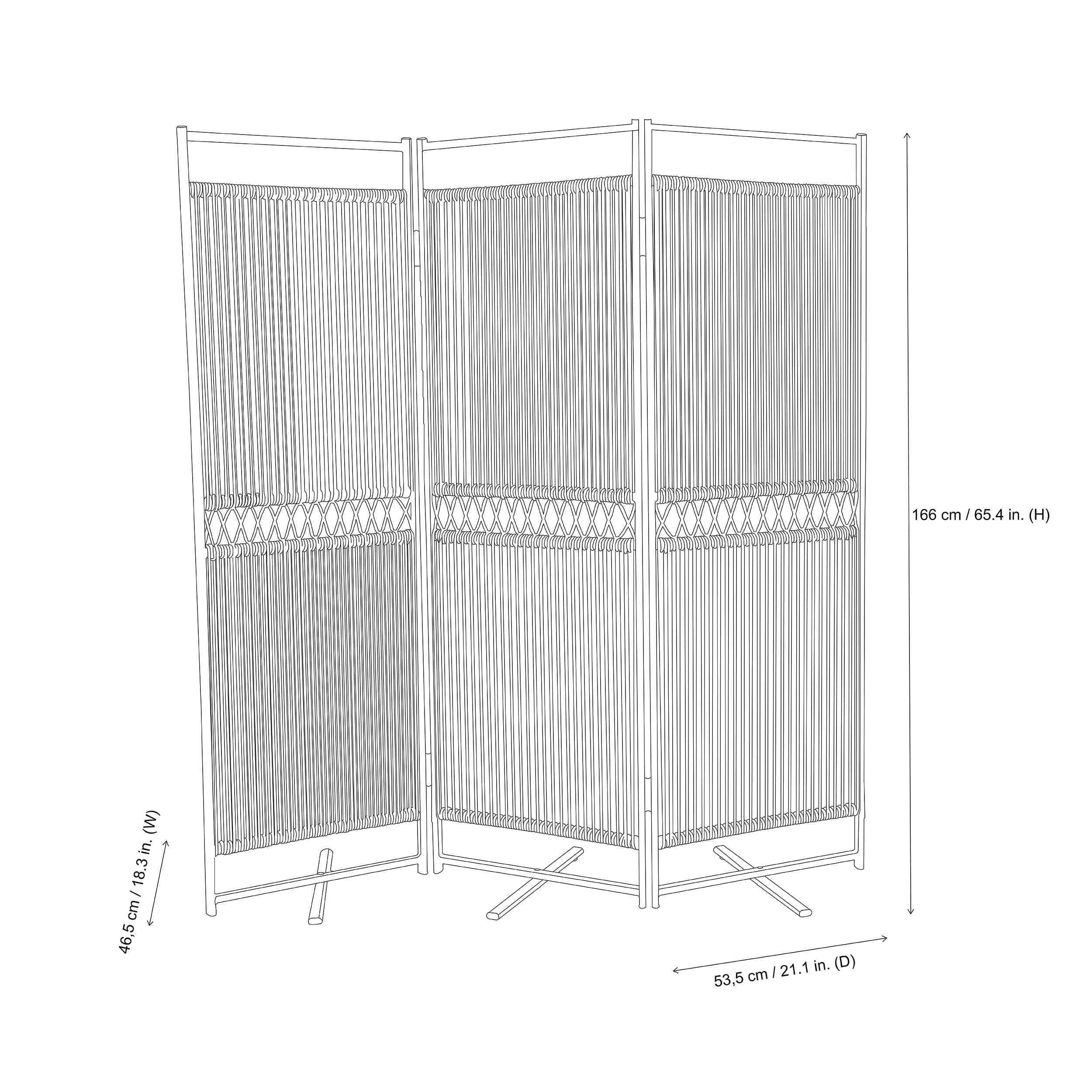 Écran d’intimité extérieur en métal noir Maréla HOMETRENDS, 162,5 cm x 165 cm