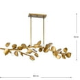 thumbnail image 2 of Progress Lighting, Laurel Collection, 7-Light Chandelier, Gold Ombre, Handcrafted Leaves, Steel, 2 of 9