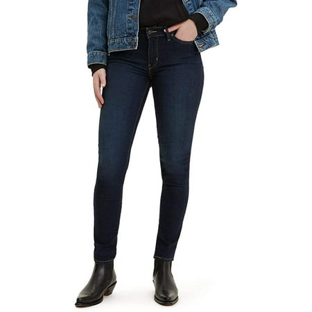 Levis Womens 711 Skinny Jeans Standard 34 Short Indigo Ridge Waterless