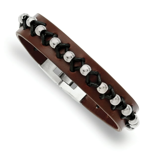 Leather Beads Bracelet Men