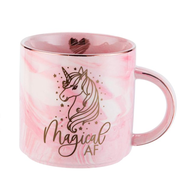 Regalos de unicornio para mujeres – Divertida taza de café ideas de regalo para mamá, esposa, hija, hermana, mejores amigas, BFF – Magical AF – Novedad cumpleaños regalos de Navidad para niñas – Taza
