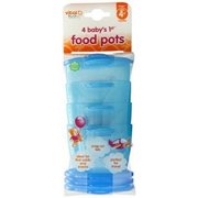 Vital Baby Baby's 1st Food Pots, Blue, 7 Ounce, 4 Pack