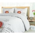 thumbnail image 5 of Ambesonne Eye Chart Duvet Cover Set, Anatomy of an Eye Wording, Queen, White Burnt Orange, 5 of 6