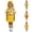 E23 Yellow, variant on Likimi Children Girls Four Piece Set Button Down Lapel Cartoon Print Short Sleeve Shirts With Skirts Socks 4Pcs Performance For Stage Shows Comfort Casual Outfit Set Yellow Size 13-14 Years