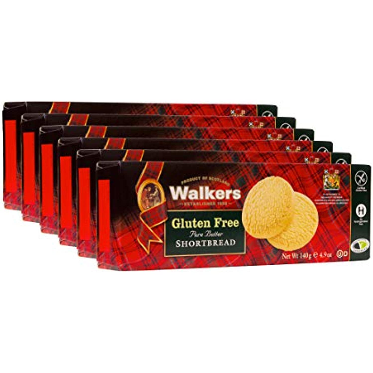 Walkers Shortbread GlutenFree Shortbread Rounds, 4.9 Ounce (Pack Of 6