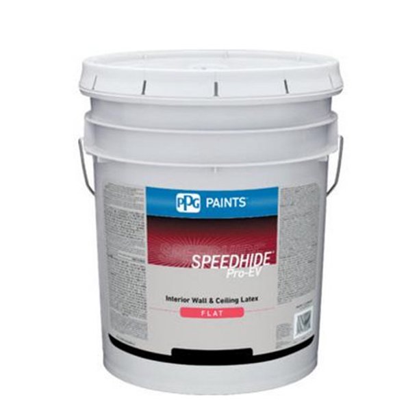 Ppg Paints 5 Gallon Speedhide Pro Ev Latex Flat Wall Paint White