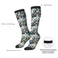 thumbnail image 4 of Xecao Hawaiian Style print thigh-high socks, crafted for both men and women with a stretchy, high-opaque design perfect for daily wear, 4 of 6