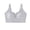 Gray, variant on Bras for Women Full Coverage Push Up Bralettes Adjustable Strap Solid Color Bras Wireless Ruffle Bras