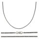 thumbnail image 1 of Cadena De Plata 925 Bizantina De 55 Cm Calibre 2.50 Mm, 1 of 5