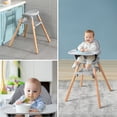 Beberoad Love Baby High Chair, 4 in 1 Wooden Highchair Convertible High