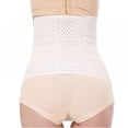 thumbnail image 4 of Postpartum Support Recovery Belly Wrap Waist/Pelvis Belt Body Shaper Postnatal Shapewear One Size Beige, 4 of 6