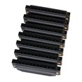 thumbnail image 1 of Eigraketly Piedmont Blues Harmonica Harp Set de 7 con Estuche Accesorios para instrumentos musicales, 1 of 1