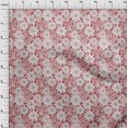 thumbnail image 4 of oneOone Tissu Polyester Spandex Rose Clair Floral Rétro Matériel de Robe Tissu Imprimé Tissu au Mètre 56 Pouces de Large, 4 of 5