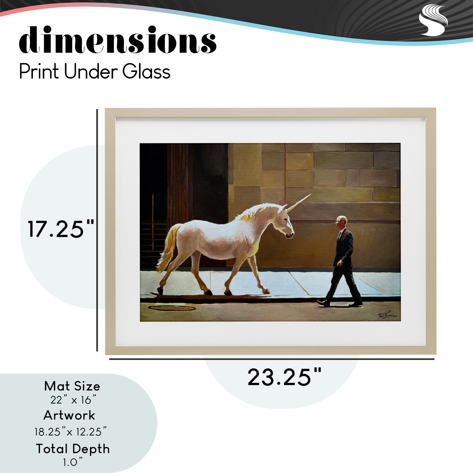 The Exception Proves The Rule Birch Framed Print Under Glass, design by Keith Thomson
