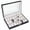 Black, variant on 6/10/12/20/24 Slot Wrist Watch Box Top Jewelry Storage Display Case Organizer