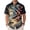 250th Anniversary Flag Celebration, variant on 4th Of July Hawaiian Shirts for Men 250 Years Eagle Fashion Short Sleeve American Flag Shirts for Travel
