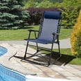 thumbnail image 3 of Gymax 2PCS Patio Folding Rocking Chair Outdoor Portable Lounge Rocker Navy, 3 of 9
