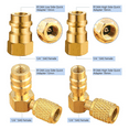 thumbnail image 5 of R12 to R134A AC Fitting Conversion Adapter Kit, Quick Coupler Valve A/C 90° Port Retrofit Adapter High/Low Pressure, 5 of 6