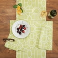 thumbnail image 2 of Colonial Williamsburg Green Trellis Peridot 100% Cotton Table Runner 13" x 72", 2 of 3